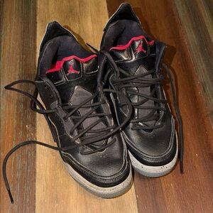 Jordan Black and Red Kids Sneakers